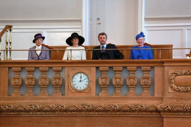 03-10-2023 Denmark Princess Benedikte and Princess Mary and Prince Frederik and Queen Margrethe during the opening of the Folketing, the beginning of a new parliamentary year, at Christiansborg in Copenhagen. Â  Copyright: xPPEx