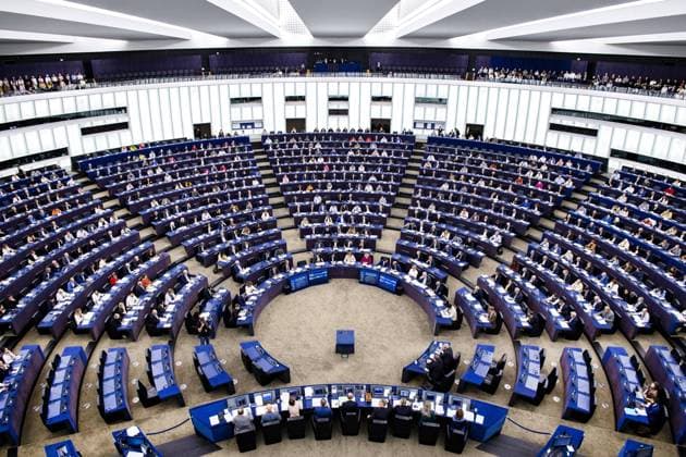 STRASBOURG - The European Parliament during the vote on the appointment of Wopke Hoekstra as European Commissioner. ANP RAMON VAN FLYMEN netherlands out - belgium out  Copyright: xx x480289510x originalFilename: 480289510.jpg