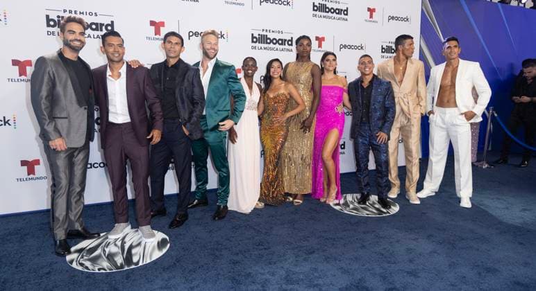 Exatlon All Stars arrive on the red carpet at the 2023 Latin Billboard Music Awards at the University of Miami, Watsco Center, Thursday, October 05, 2023 in Coral Gables, Florida.  MIA20231005114 GARYxIxROTHSTEIN