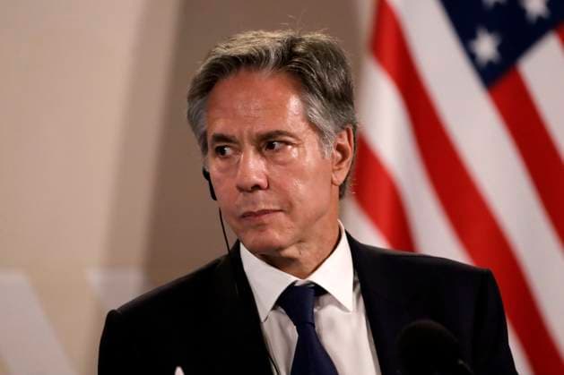 October 5, 2023, Mexico City, Mexico: Antony Blinken, Secretary of State of the United States at the press conference within the framework of the Mexico - United States High Level Security Dialogue at the National Palace in Mexico City. on October 5, 2023 in Mexico City, Mexico Mexico City Mexico - ZUMAe321 20231005_zia_e321_027 Copyright: xLuisxBarronx