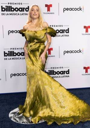 Elena Rose arrives on the red carpet at the 2023 Latin Billboard Music Awards at the University of Miami, Watsco Center, Thursday, October 05, 2023 in Coral Gables, Florida.  MIA20231005299 GARYxIxROTHSTEIN