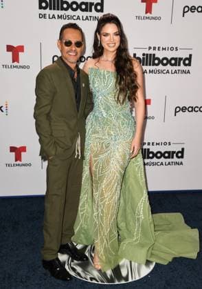 CORAL GABLES, FL - OCTOBER 5: Marc Anthony and Nadia Ferreira at the 2023 Billboard Latin Music Awards at the Wasco Center in Coral Gables, Florida on October 5, 2023. Copyright: xmpi04x