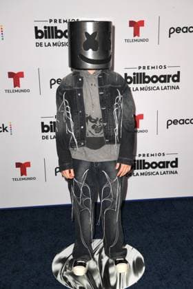 CORAL GABLES, FL - OCTOBER 5: Marshmello at the 2023 Billboard Latin Music Awards at the Wasco Center in Coral Gables, Florida on October 5, 2023. Copyright: xmpi04x