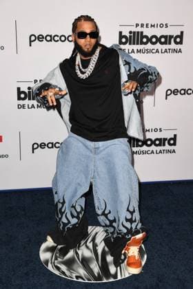 CORAL GABLES, FL - OCTOBER 5: El Alfa at the 2023 Billboard Latin Music Awards at the Wasco Center in Coral Gables, Florida on October 5, 2023. Copyright: xmpi04x