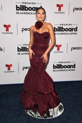 CORAL GABLES, FL - OCTOBER 5: Andrea Meza at the 2023 Billboard Latin Music Awards at the Wasco Center in Coral Gables, Florida on October 5, 2023. Copyright: xmpi04x