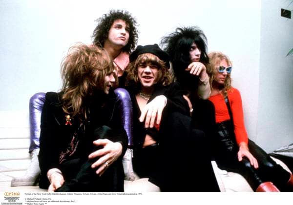 New York Dolls Portrait of the New York Dolls (David Johansen, Johnny Thunders, Sylvain Sylvain, Arthur Kane and Jerry Nolan) photographed in 1972. Michael Putland Retna Photoshot. *Unbylined uses will incur an additional discretionary fee!* , Credit:Michael Putland Avalon  Copyright: xMichaelxPutlandx xAvalonx 0517088583