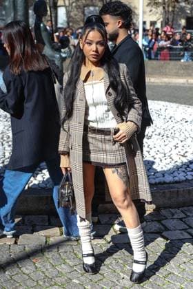 PFW - Miu Miu Womenswear Spring-Summer 2023 - Arrivals NB Bella Poarch arrived at Miu Miu Womenswear Spring Summer 2023 show as part of Paris Fashion Week on October 04, 2022 in Paris, France. Photo by Nasser Berzane ABACAPRESS.COM Paris France  Copyright: xBerzanexNasser ABACAx 827195_138 BerzanexNasser ABACAx 827195_138