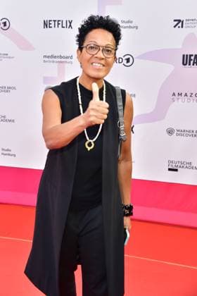 First Steps Award 2023 Mo Asumang Ankunft zum First Steps Award im Stage Theater des Westens heißt es Bühne frei! für Deutschlands talentierteste NachwuchsfilmschaffendeF in Berlin, am 08.10.2023