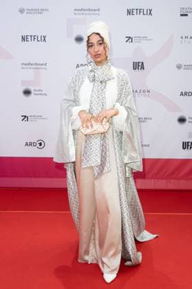 Award - First Steps 2023 Tua El-Fawwal beim First Steps Award im Stage Theater des Westens am 09.10.2023 in Berlin. Copyright: xEventpressxKochanx