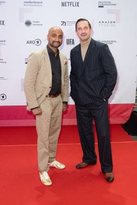 Award - First Steps 2023 Murali Perumal und Sönke Möhring beim First Steps Award im Stage Theater des Westens am 09.10.2023 in Berlin. Copyright: xEventpressxKochanx