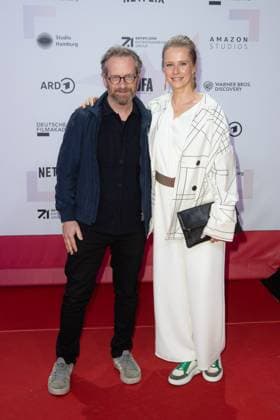 Award - First Steps 2023 Fabian Busch und Susanne Bormann beim First Steps Award im Stage Theater des Westens am 09.10.2023 in Berlin. Copyright: xEventpressxKochanx