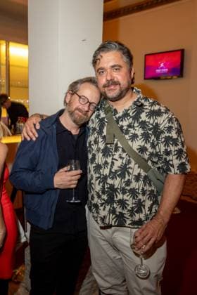 Award - First Steps 2023 Fabian Busch und David Wnendt beim First Steps Award im Stage Theater des Westens am 09.10.2023 in Berlin. Copyright: xEventpressxKochanx