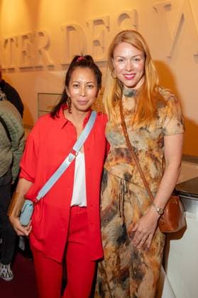 Award - First Steps 2023 Minh-Khai Phan-Thi und Esther Roling beim First Steps Award im Stage Theater des Westens am 09.10.2023 in Berlin. Copyright: xEventpressxKochanx