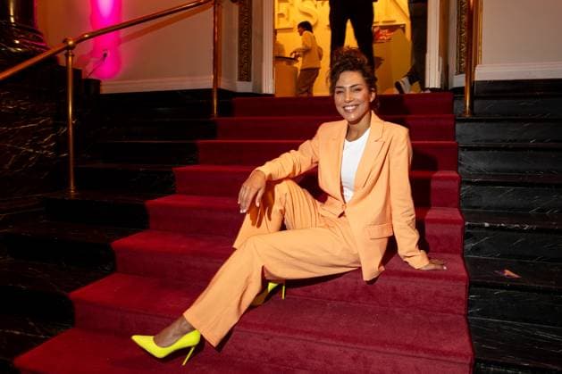 Award - First Steps 2023 Amy Musul beim First Steps Award im Stage Theater des Westens am 09.10.2023 in Berlin. Copyright: xEventpressxKochanx