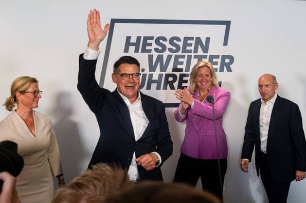 Wiesbaden GER, Landtagswahl Hessen, Wahlabend im Landtag, 08.10.2023 Boris Rhein (CDU), GER, Landtagswahl Hessen, Wahlabend im Hessichen Landtag, 08.10.2023 *** Wiesbaden GER, Hesse state election, election evening in Hesse state parliament, 08 10 2023 Boris Rhein CDU , GER, Hesse state election, election evening in Hesse state parliament, 08 10 2023 Copyright: xEibner-Pressefoto FlorianxWieganx EP_FWD