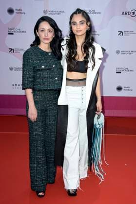 Milena Aboyan und Bayan Layla bei der 24. Verleihung der First Steps Awards im Theater des Westens. Berlin, 08.10.2023