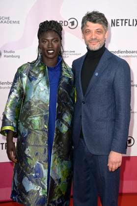 Joyce Sanha und Carlo Ljubek bei der 24. Verleihung der First Steps Awards im Theater des Westens. Berlin, 08.10.2023