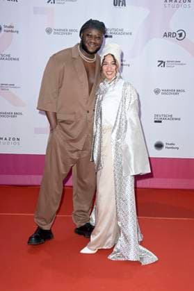 Prince Kuhlmann und Tua El-Fawwal bei der 24. Verleihung der First Steps Awards im Theater des Westens. Berlin, 08.10.2023