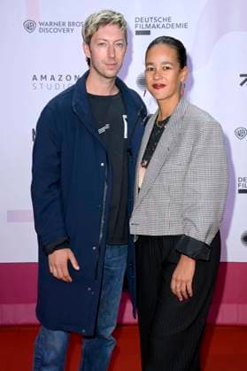 Maximilian Mauff und Sarah Blaßkiewitz bei der 24. Verleihung der First Steps Awards im Theater des Westens. Berlin, 08.10.2023