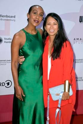 Hadnet Tesfai und Minh-Khai Phan-Thi bei der 24. Verleihung der First Steps Awards im Theater des Westens. Berlin, 08.10.2023