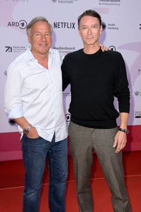 Nico Hofmann und Sascha Schwingel bei der 24. Verleihung der First Steps Awards im Theater des Westens. Berlin, 08.10.2023