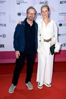Fabian Busch und Susanne Bormann bei der 24. Verleihung der First Steps Awards im Theater des Westens. Berlin, 08.10.2023
