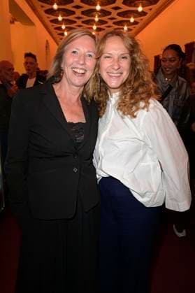 Petra Zieser und Chiara Schoras bei der Aftershow-Party nach der 24. Verleihung der First Steps Awards im Theater des Westens. Berlin, 08.10.2023