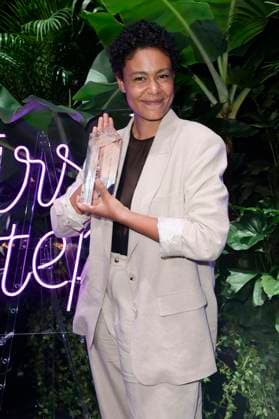 Merle Grimme bei der Aftershow-Party nach der 24. Verleihung der First Steps Awards im Theater des Westens. Berlin, 08.10.2023