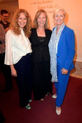 Chiara Schoras, Petra Zieser und Marika Ullrich bei der Aftershow-Party nach der 24. Verleihung der First Steps Awards im Theater des Westens. Berlin, 08.10.2023