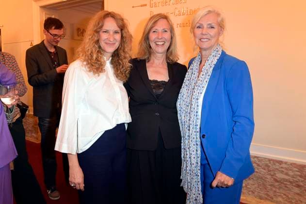 Chiara Schoras, Petra Zieser und Marika Ullrich bei der Aftershow-Party nach der 24. Verleihung der First Steps Awards im Theater des Westens. Berlin, 08.10.2023