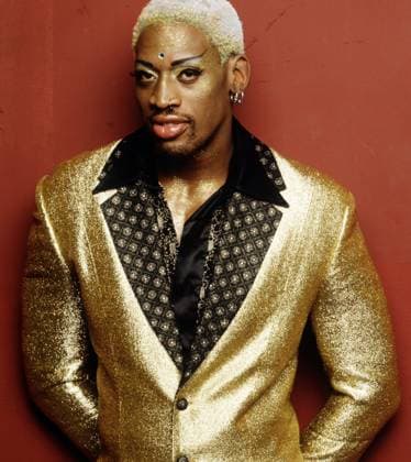 DENNIS RODMAN in Bad As I Wanna Be: The Dennis Rodman Story. ABC (1 6 97)--BAD AS I WANNA BE: THE DENNIS RODMAN STORY--The private Dennis Rodman behind the very public, flamboyant NBA superstar is revealed in the ABC telefilm, Bad As I Wanna Be: The Dennis Rodman Story, airing Sunday, February 1 (9:00 - 11:00 p.m., ET) on the ABC Television Network. Based on the book by Dennis Rodman with Tim Keown, the film is introduced by Rodman himself, and he appears on camera throughout, commenting on the key events in his life. The movie stars newcomer Dwayne Adway ( Gun, Second Noah ) as Dennis Rodman. Pictured here: Dennis Rodman, Credit:FRANK OCKENFELS Avalon CAN  Copyright: xFRANKxOCKENFELSx xAvalonx 0518632467