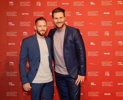 Michael Barg, Maurice Gajda bei der Verleihung des Deutschen Musical theater PReises 2023 im Theater des Westens, Berlin.