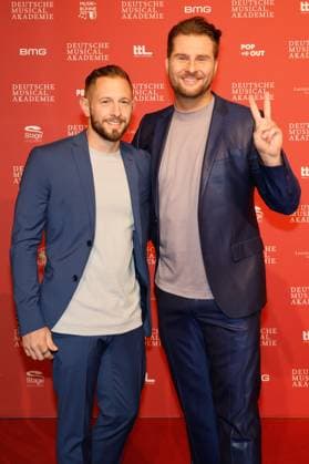 Michael Barg, Maurice Gajda bei der Verleihung des Deutschen Musical theater PReises 2023 im Theater des Westens, Berlin.