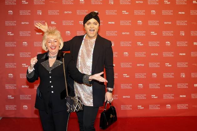 Stefanie Simon, Julian F.M. Stöckel bei der Verleihung des Deutschen Musical theater PReises 2023 im Theater des Westens, Berlin.