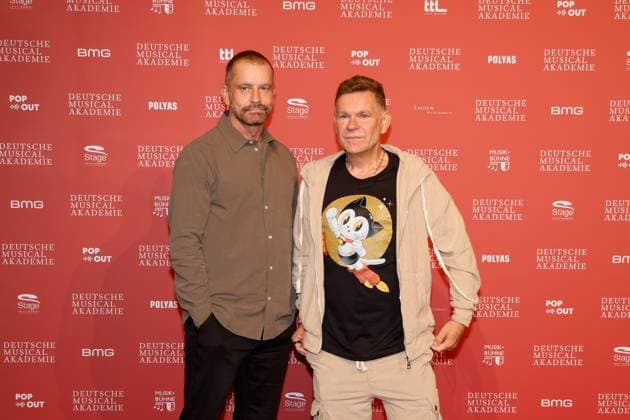 Ulf Leo Sommer, Peter Plate bei der Verleihung des Deutschen Musical theater PReises 2023 im Theater des Westens, Berlin.