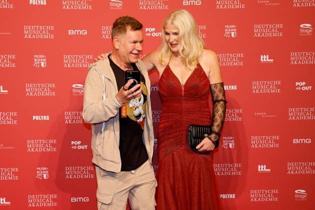 Peter Plate, Lieselotte Recznicek bei der Verleihung des Deutschen Musical theater PReises 2023 im Theater des Westens, Berlin.