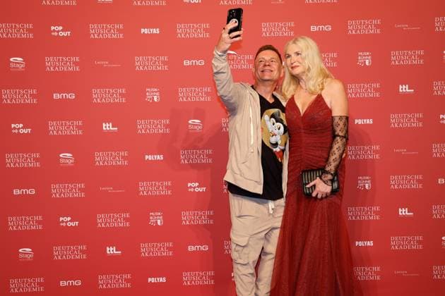 Peter Plate, Lieselotte Recznicek bei der Verleihung des Deutschen Musical theater PReises 2023 im Theater des Westens, Berlin.
