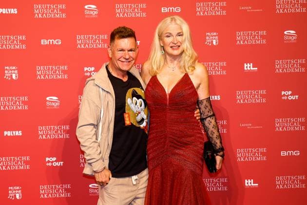 Peter Plate, Lieselotte Reznicek bei der Verleihung des Deutschen Musical theater PReises 2023 im Theater des Westens, Berlin.