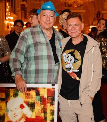 Rosa von Praunheim Peter Plate bei der Verleihung des Deutschen Musical theater PReises 2023 im Theater des Westens, Berlin.