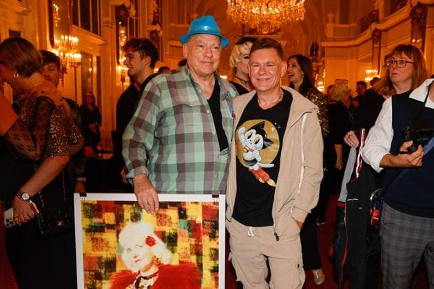 Rosa von Praunheim Peter Plate bei der Verleihung des Deutschen Musical theater PReises 2023 im Theater des Westens, Berlin.