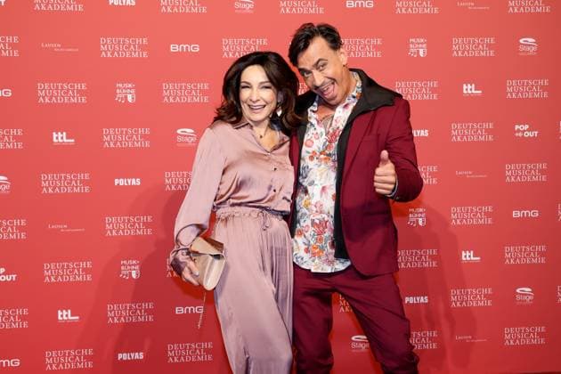 Karina Schwarz, Claudio Maniscalco bei der Verleihung des Deutschen Musical theater PReises 2023 im Theater des Westens, Berlin.