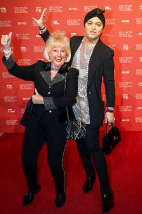Stefanie Simon und Julian F.M. Stoeckel bei der Verleihung des Deutschen Musical Theater Preises 2023 im Theater des Westens. Berlin, 09.10.2023