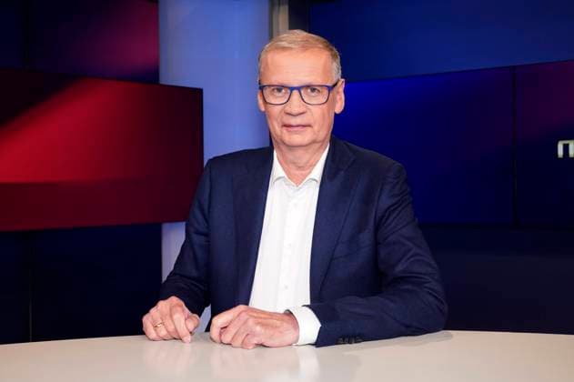 Günther Jauch in der ARD-Talkshow maischberger im Studio Berlin Adlershof. Berlin, 10.10.2023 *** Günther Jauch on the ARD talk show maischberger at Studio Berlin Adlershof Berlin, 10 10 2023 Foto:xT.xBartillax xFuturexImagex maischberger1010_3026