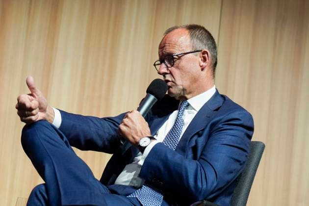 News Themen der Woche KW41 News Bilder des Tages DGB, 2 Jahre Ampel-Regierung, Veranstaltung,Friedrich Merz, MdB, Vorsitzender CDU 2 Jahre Ampel-Regierung – Wo stehen wir bei der sozial-ökologischen Transformation?Friedrich Merz, MdB, Vorsitzender CDU Berlin Berlin GER *** DGB, 2 Jahre Ampel Regierung, Veranstaltung,Friedrich Merz, MdB, Vorsitzender CDU 2 Jahre Ampel Regierung - Wo stehen wir bei der sozial ökologischen Transformation Friedrich Merz, MdB, Vorsitzender CDU Berlin Berlin GER