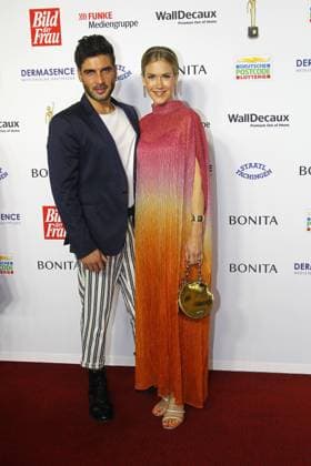 Wolke Hegenbarth und Oliver Vaid bei der Verleihung Goldene Bild der Frau am 11.10.2023 in Hamburg Goldene Bild der Frau Verleihung 2023 in Hamburg