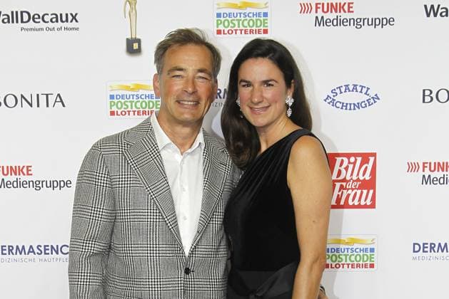 Jan und Nadine Sosniok bei der Verleihung Goldene Bild der Frau am 11.10.2023 in Hamburg Goldene Bild der Frau Verleihung 2023 in Hamburg