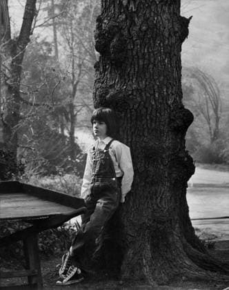 Film To Kill A Mockingbird Actress Mary Badham in a scene of the film Monroeville, Alabama USA  Copyright: xLeoxFuchsx 1064 Mary Badham Scout leaning on tree (To Kill a Mockingbird)