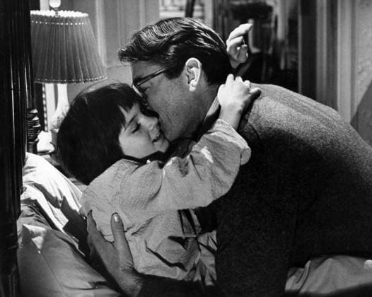 Film To Kill A Mockingbird Actors Gregory Peck and Mary Badham in a scene of the film Monroeville, Alabama USA  Copyright: xLeoxFuchsx 1099 Gregory Peck Atticus Finch and Mary Badham Scout (To Kill a Mockingbird)