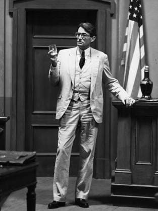 Film To Kill A Mockingbird Actor Gregory Peck in a scene of the film Monroeville, Alabama USA  Copyright: xLeoxFuchsx R0022-Peck-TKAM