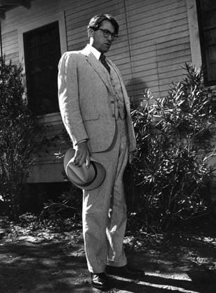 Film To Kill A Mockingbird Actor Gregory Peck in a scene of the film Monroeville, Alabama USA  Copyright: xLeoxFuchsx R0095-Peck-TKAM